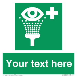 Custom Eye Wash Station Sign